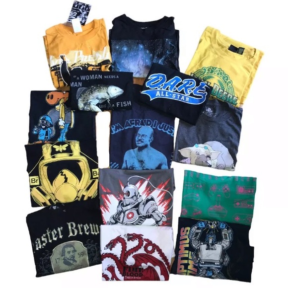 Graphic T-Shirt Lot of 14 Wholesale Resale Reseller